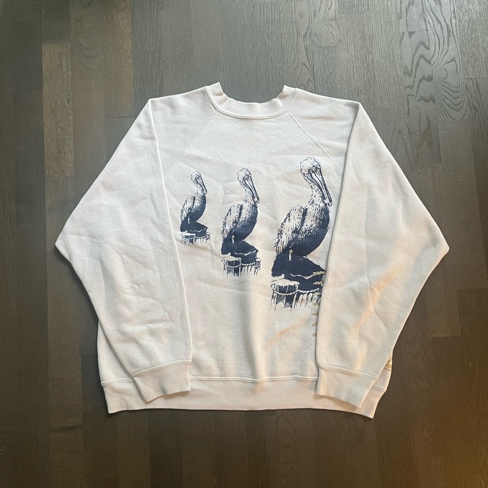 Discus Athletic seagull Florida white crewneck